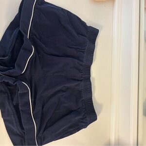 Amazon Navy Blue Pajama Shorts with White Trim